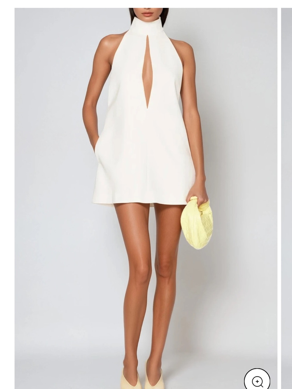 Innovare Denim Fariha Sleeveless Cutout Mini Dress